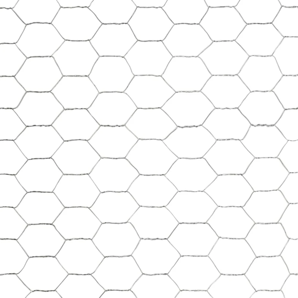 Vielinis tinklas viščiukams, sidabrinis, 25x1,5m, plienas