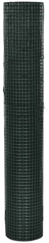 Vielinis tinklas viščiukams su PVC danga, žalias, 25x1m