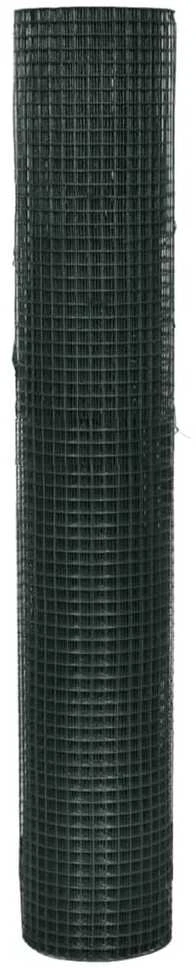 Vielinis tinklas viščiukams su PVC danga, žalias, 25x1m