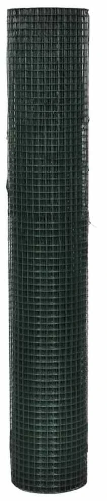Vielinis tinklas viščiukams su PVC danga, žalias, 25x1m