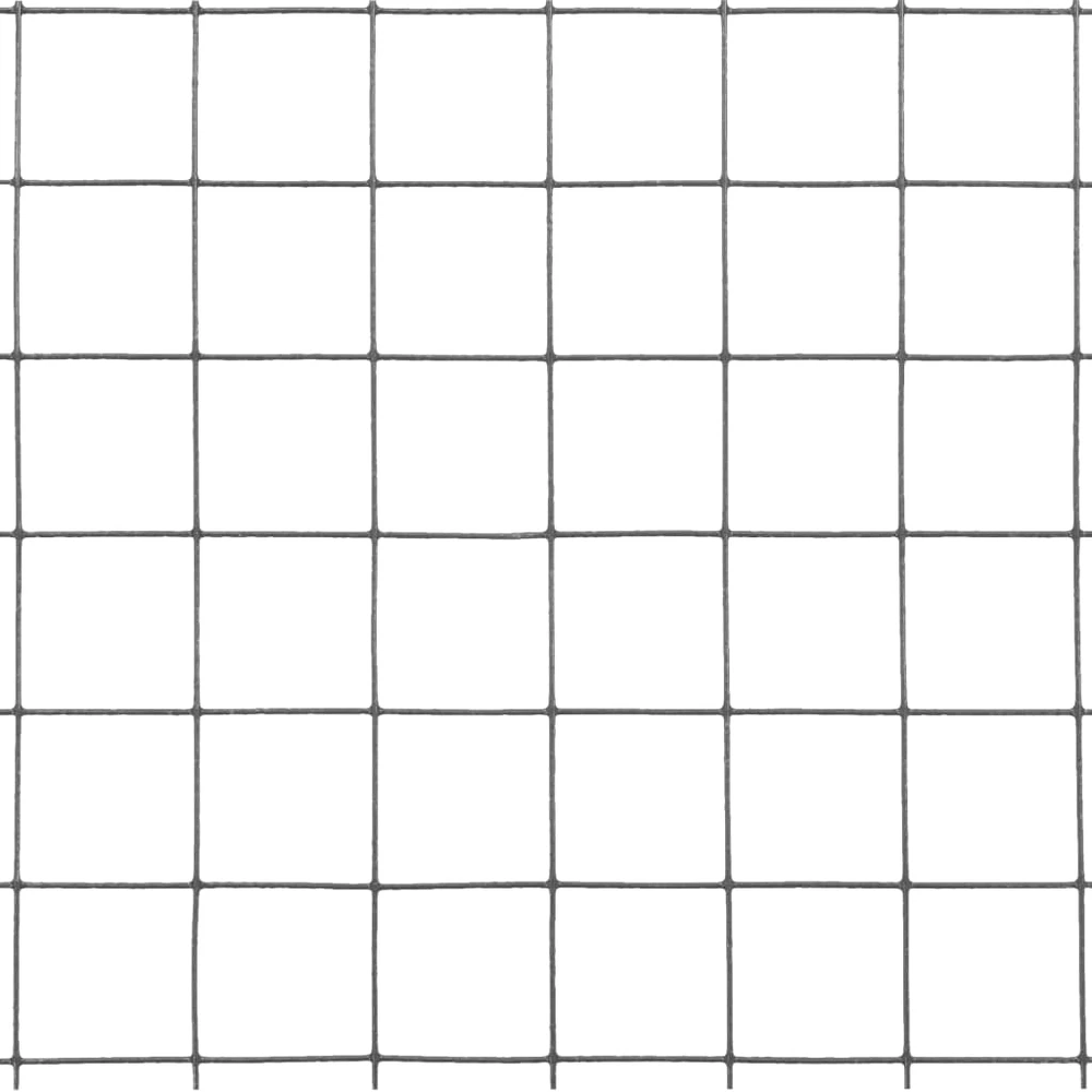 Vielos tinklas su PVC danga, pilkas, 10x1m