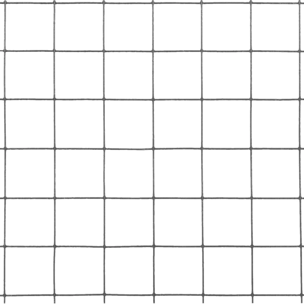 Vielos tinklas su PVC danga, pilkas, 10x1m
