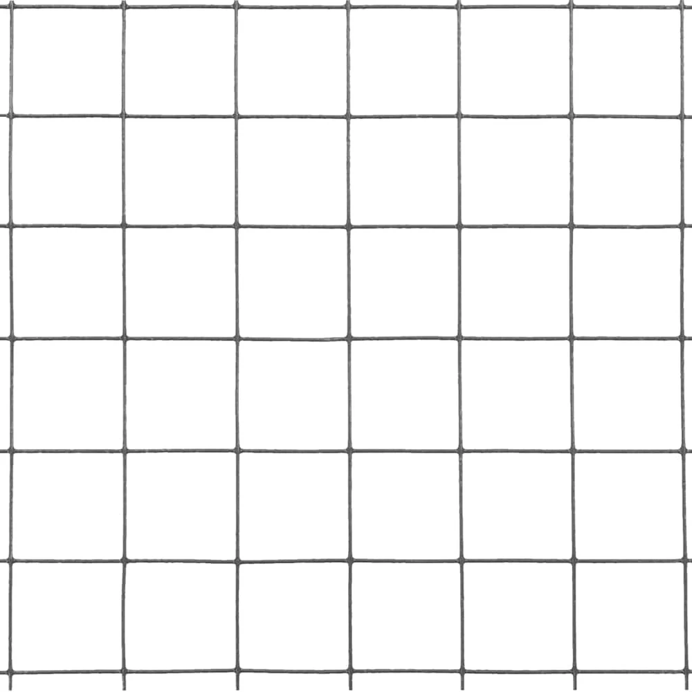 Vielos tinklas su PVC danga, pilkas, 10x1m