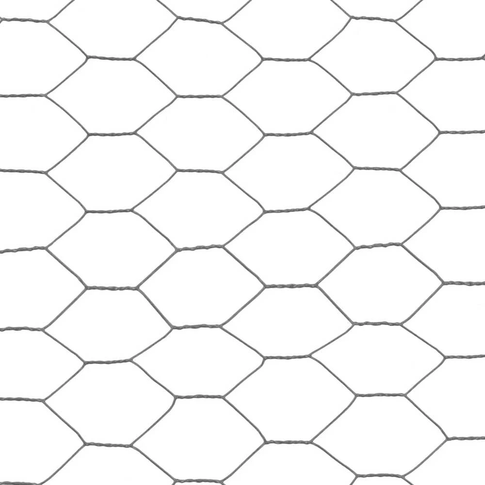 Vielos tinklas su PVC danga, pilkas, 25x0,75m