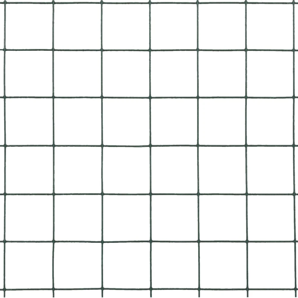 Vielos tinklas su PVC danga, žalias, 10x1,5m