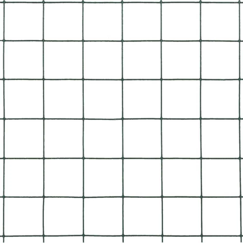 Vielos tinklas su PVC danga, žalias, 10x1,5m