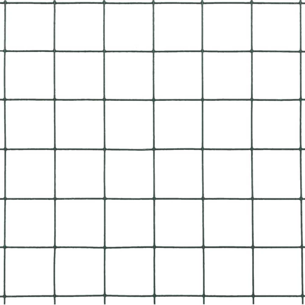 Vielos tinklas su PVC danga, žalias, 10x1,5m