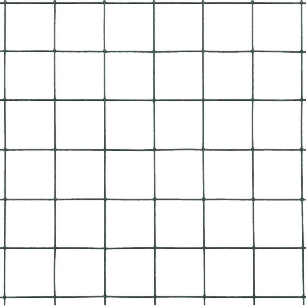 Vielos tinklas su PVC danga, žalias, 25x0,5m