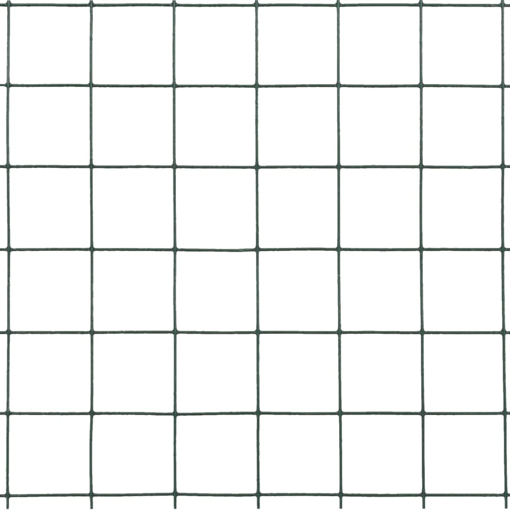 Vielos tinklas su PVC danga, žalias, 25x1,5m