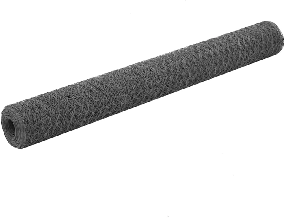Vielos tinklas višč., pilkas, 25x1,2m, PVC dengtas plienas