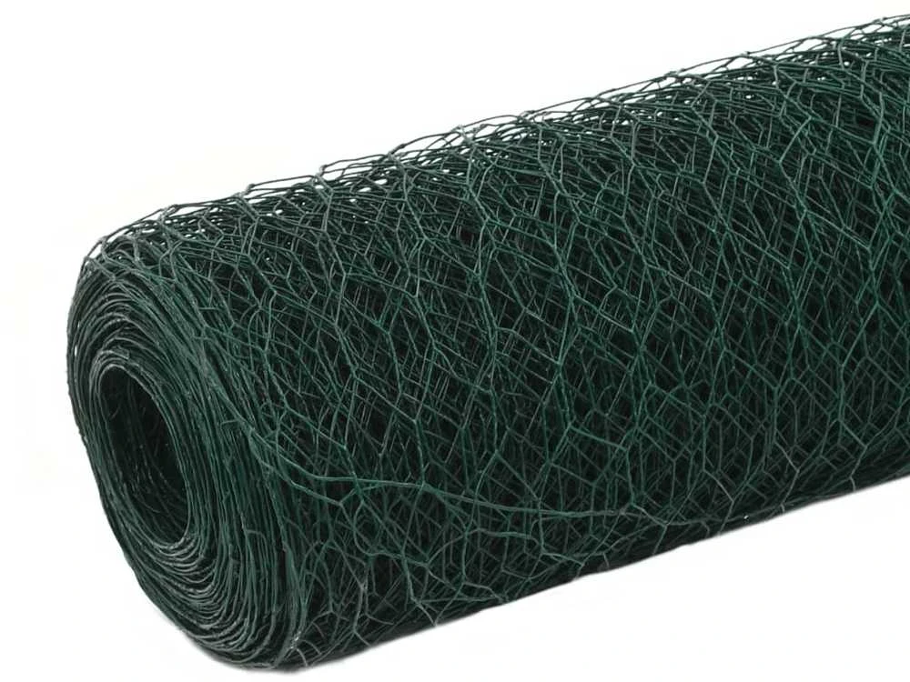 Vielos tinklas višč., žalios sp., 25x1,2m, PVC dengtas plienas