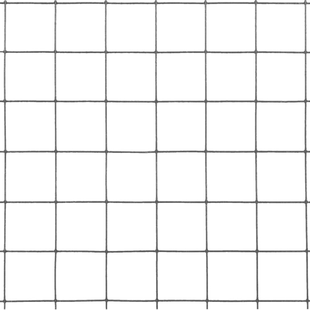Vielos tinklas viščiukų aptvarui su PVC danga, pilkas, 25x0,5m