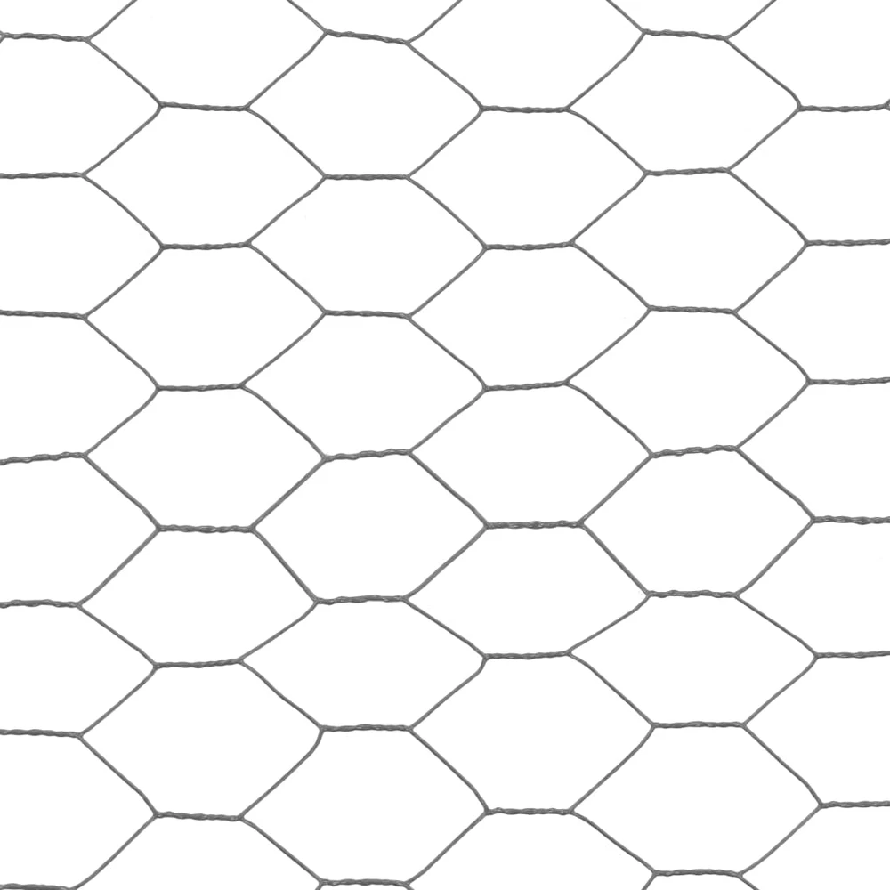 Vielos tinklas viščiukų aptvarui su PVC danga, pilkas, 25x0,5m