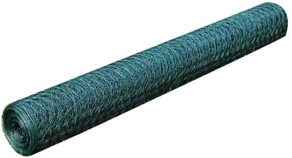 Vielos tinklas, žalias, 25x0,5m, dengtas PVC danga