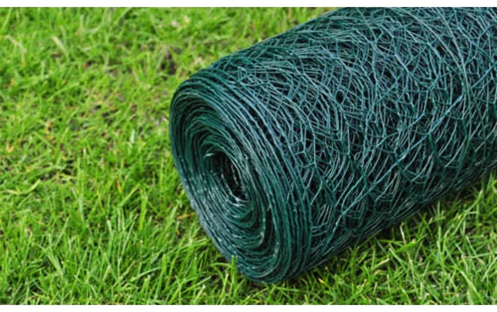 Vielos tinklas, žalias, 25x0,75m, dengtas PVC danga
