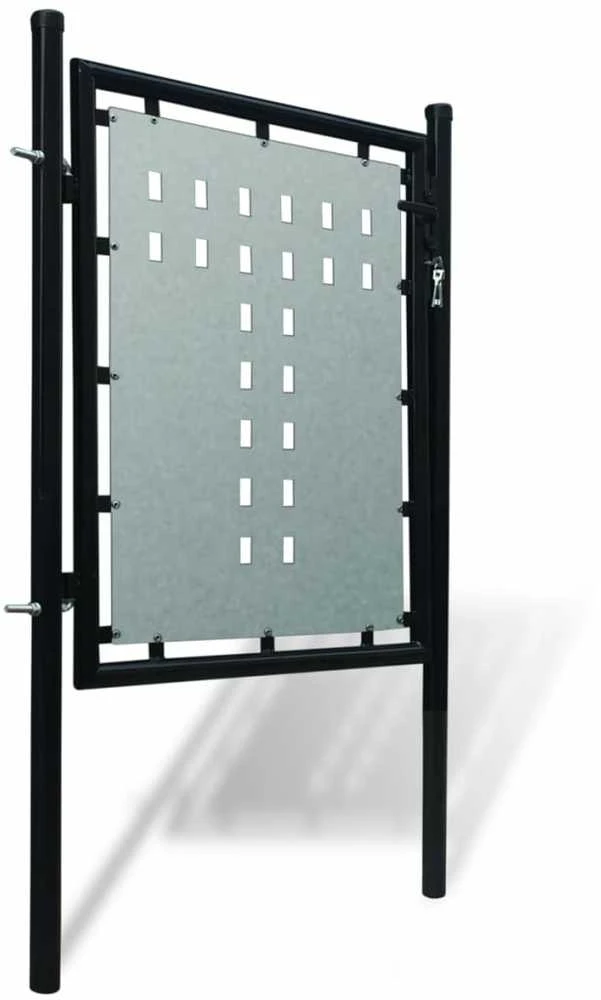 Viengubi vartai, juodos spalvos, 100x125cm