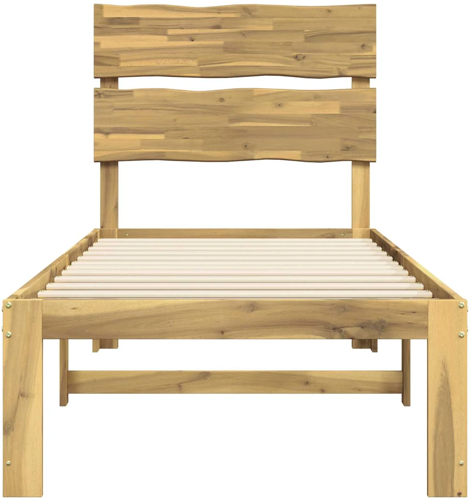 Viengulė lova su galvūgaliu ROSTOCK Balta 75 x 190 cm