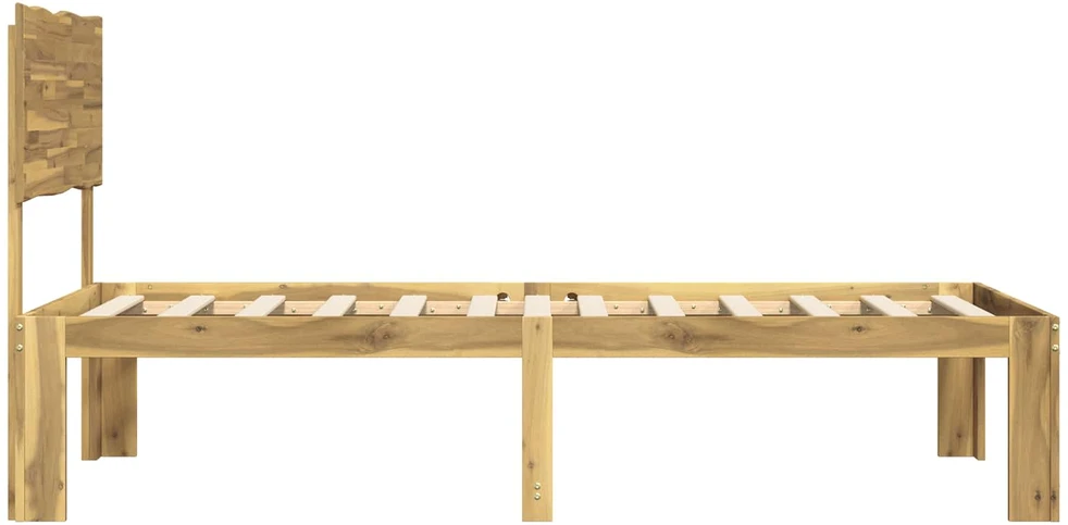 Viengulė lova su galvūgaliu ROSTOCK Balta 75 x 190 cm
