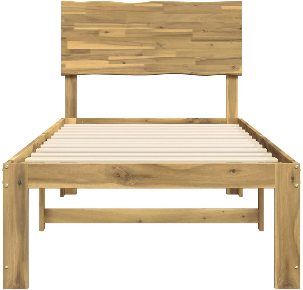 Viengulė lova su galvūgaliu ROSTOCK Balta 75 x 190 cm