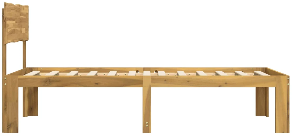 Viengulė lova su galvūgaliu ROSTOCK Balta 75 x 190 cm