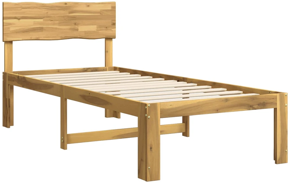 Viengulė lova su galvūgaliu ROSTOCK Balta 75 x 190 cm