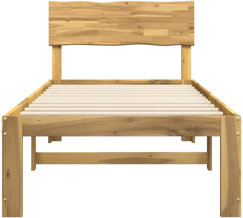 Viengulė lova su galvūgaliu ROSTOCK Balta 75 x 190 cm