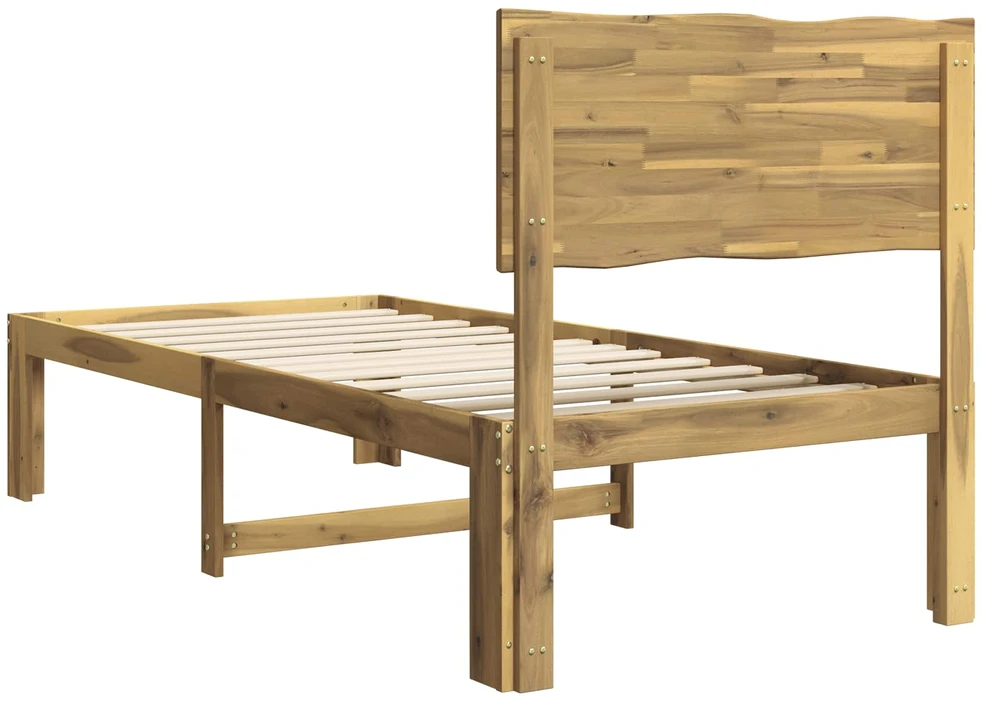 Viengulė lova su galvūgaliu ROSTOCK Balta 75 x 190 cm