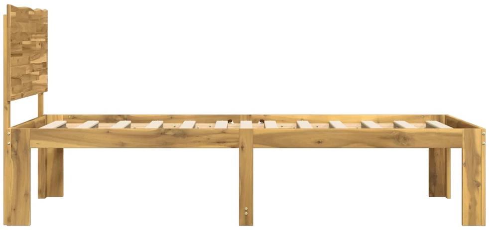 Viengulė lova su galvūgaliu ROSTOCK Balta 100 x 200 cm