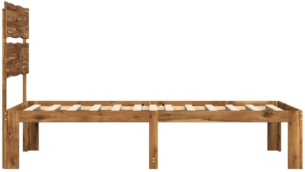 Viengulė lova su galvūgaliu ROSTOCK Natūrali 80 x 200 cm