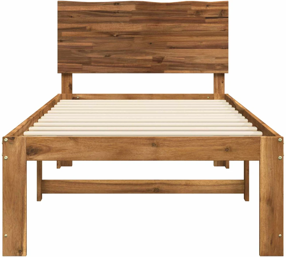 Viengulė lova su galvūgaliu ROSTOCK Natūrali 75 x 190 cm
