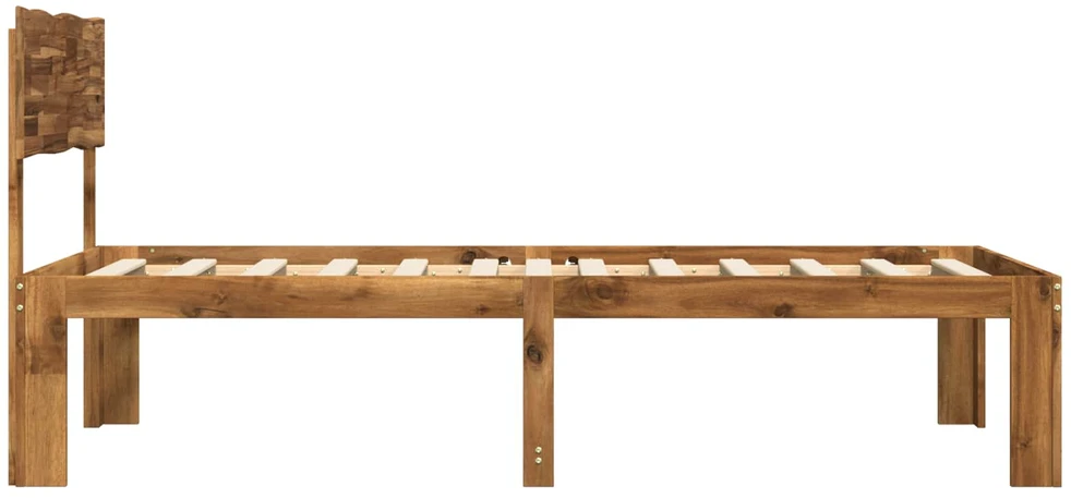 Viengulė lova su galvūgaliu ROSTOCK Natūrali 90 x 190 cm