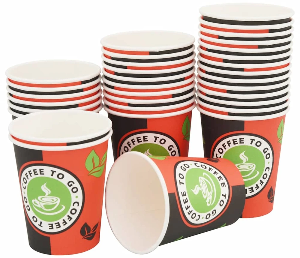 Vienk. kavos puodeliai, 1000 vnt., popieriniai, 240 ml (8 oz)