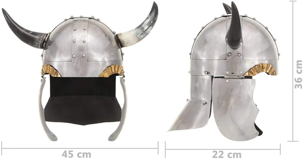Vikingų šalmas, sidabrinis, plienas, fantastinis