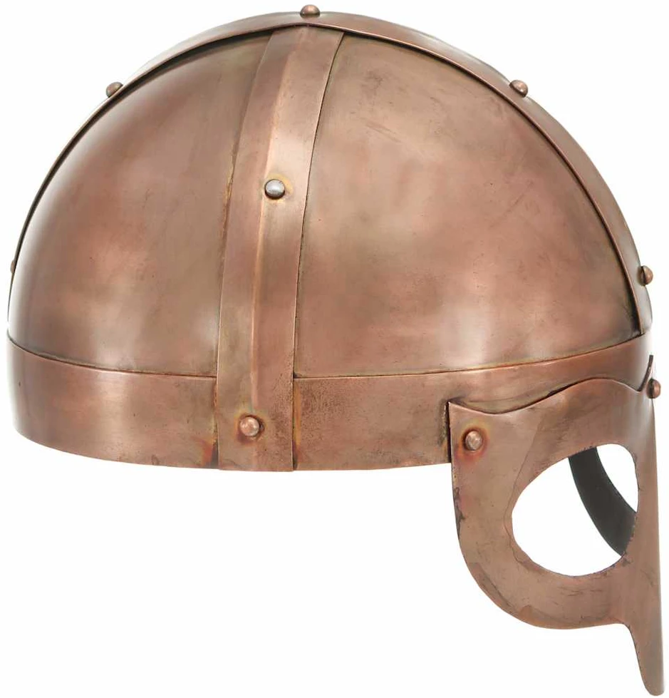 Vikingų šalmas, vario, plienas, antikvarinė kopija
