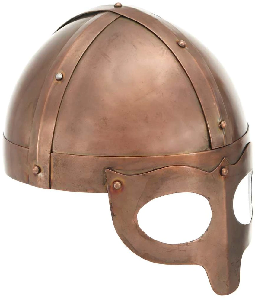Vikingų šalmas, vario, plienas, antikvarinė kopija