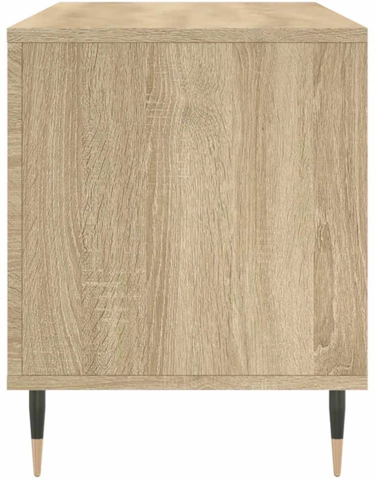Vinilinių plokštelių spintelė, ąžuolo, 100x38x48cm, mediena