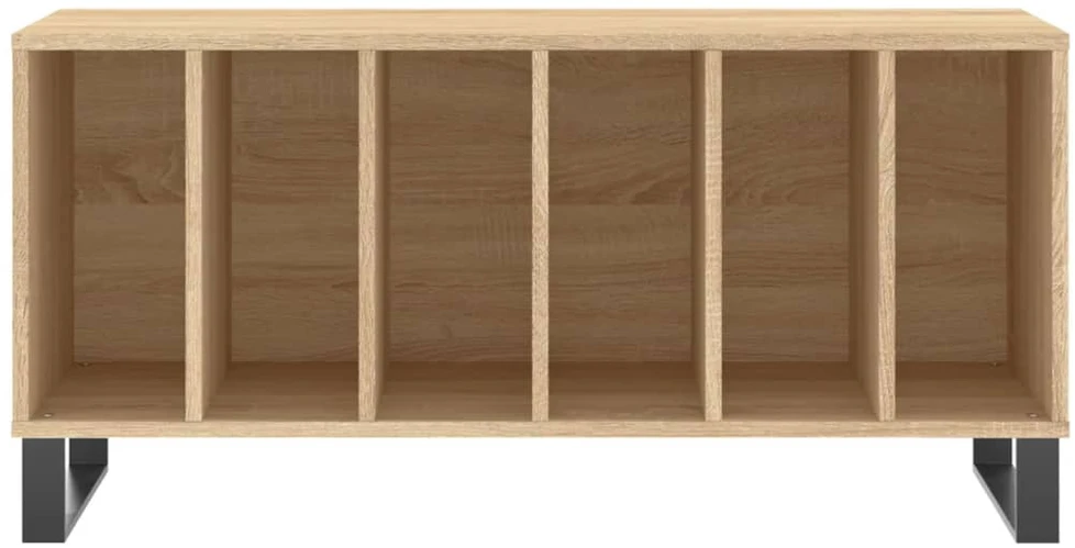 Vinilinių plokštelių spintelė, ąžuolo, 100x38x48cm, mediena
