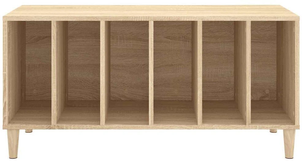 Vinilinių plokštelių spintelė, ąžuolo, 100x38x48cm, mediena