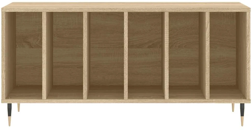 Vinilinių plokštelių spintelė, ąžuolo, 100x38x48cm, mediena