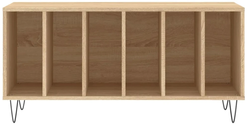 Vinilinių plokštelių spintelė, ąžuolo, 100x38x48cm, mediena