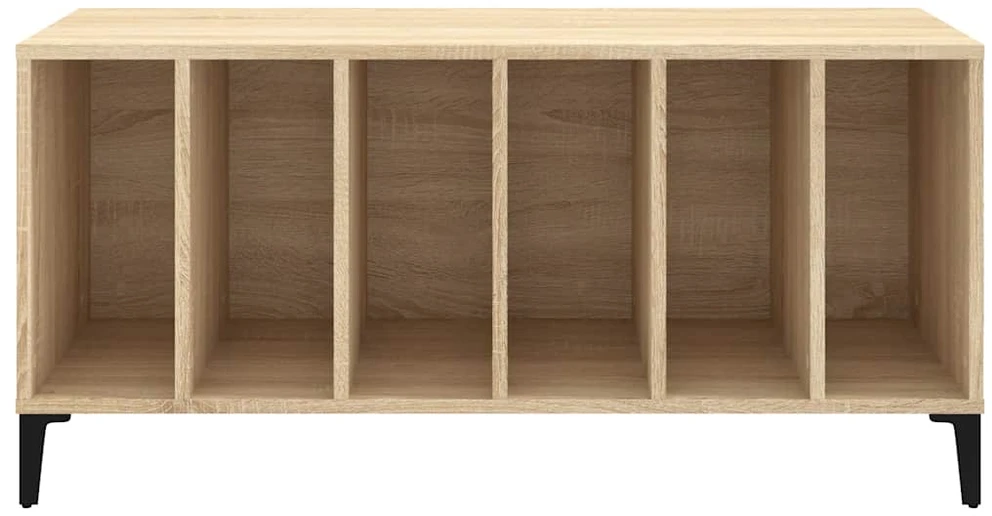 Vinilinių plokštelių spintelė, ąžuolo, 100x38x48cm, mediena