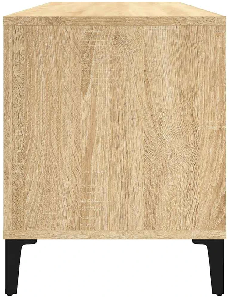 Vinilinių plokštelių spintelė, ąžuolo, 100x38x48cm, mediena