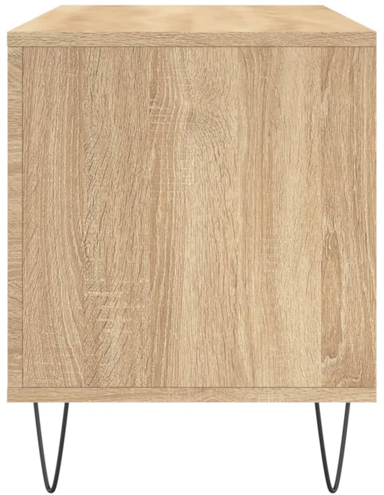 Vinilinių plokštelių spintelė, ąžuolo, 100x38x48cm, mediena