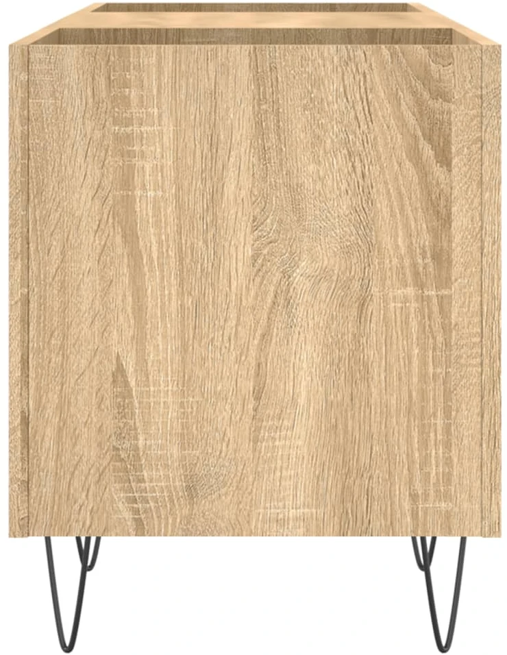 Vinilinių plokštelių spintelė, ąžuolo, 121x38x48cm, mediena