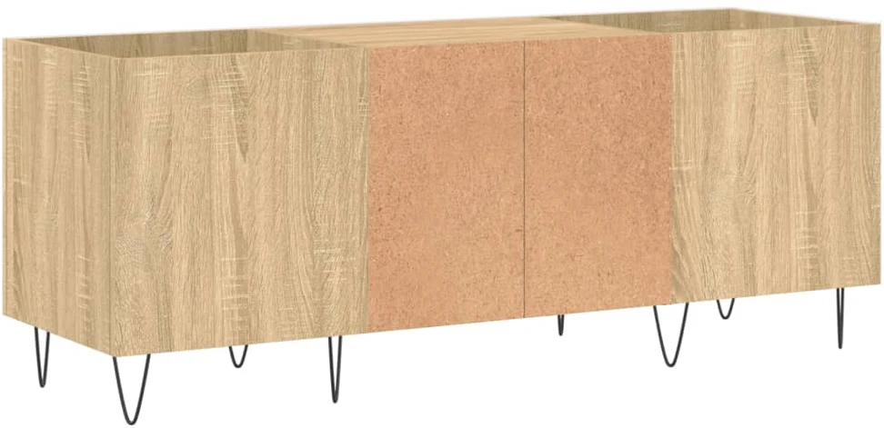 Vinilinių plokštelių spintelė, ąžuolo, 121x38x48cm, mediena