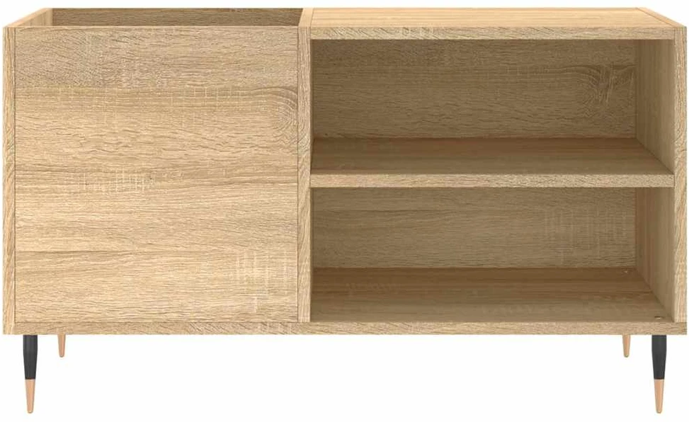 Vinilinių plokštelių spintelė, ąžuolo, 85x38x48cm, mediena