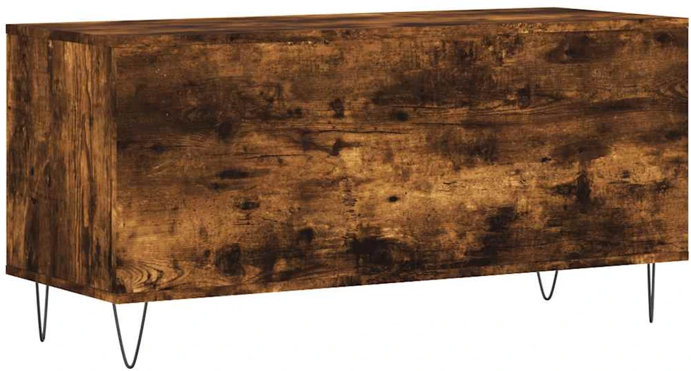 Vinilinių plokštelių spintelė, dūminė, 100x38x48cm, mediena