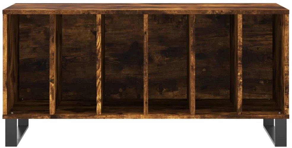 Vinilinių plokštelių spintelė, dūminė, 100x38x48cm, mediena