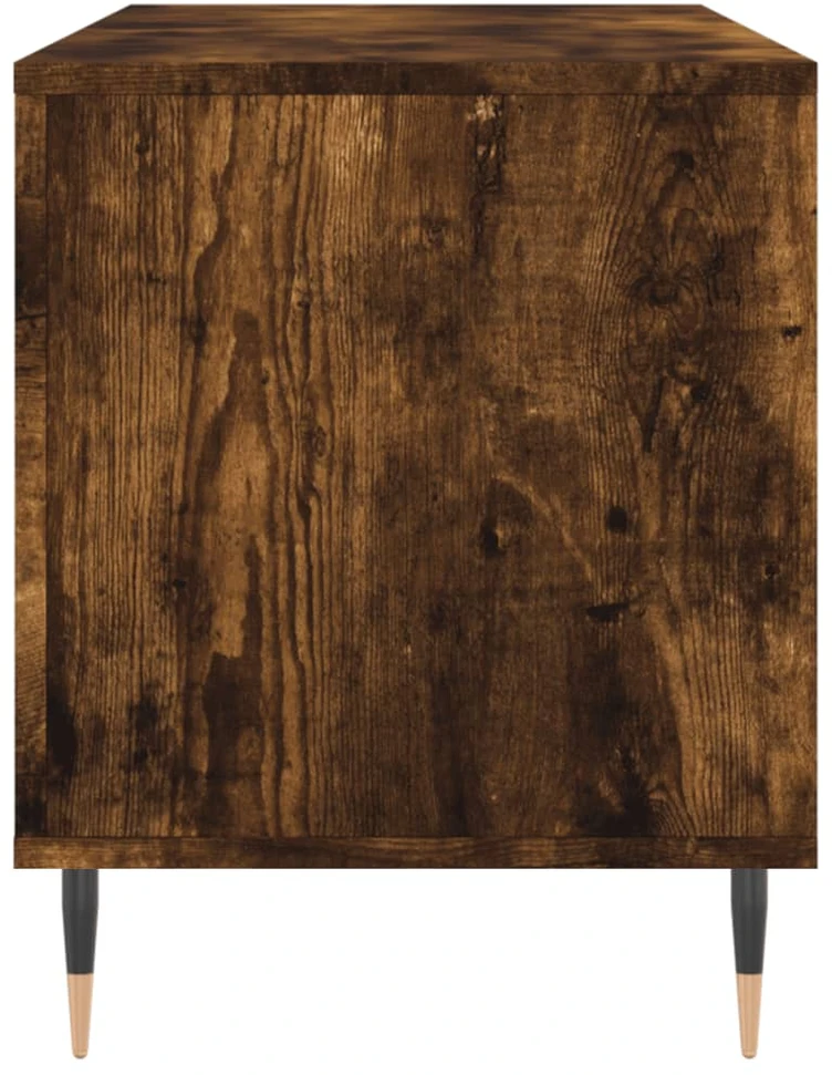 Vinilinių plokštelių spintelė, dūminė, 100x38x48cm, mediena