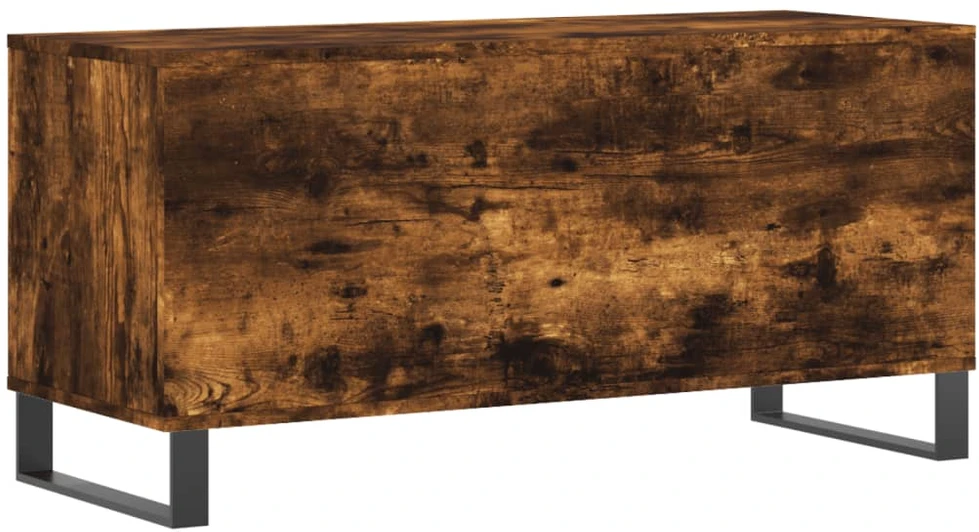 Vinilinių plokštelių spintelė, dūminė, 100x38x48cm, mediena